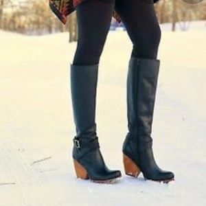 Korks Kork-Ease Natalie Black Zip Up Boots Size 9